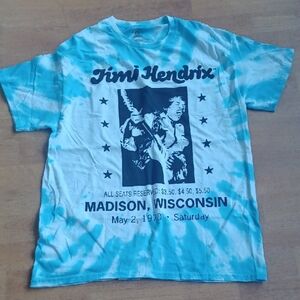 Jimi Hendrix Blue Tie-Dye T-Shirt Men's Size Medium
